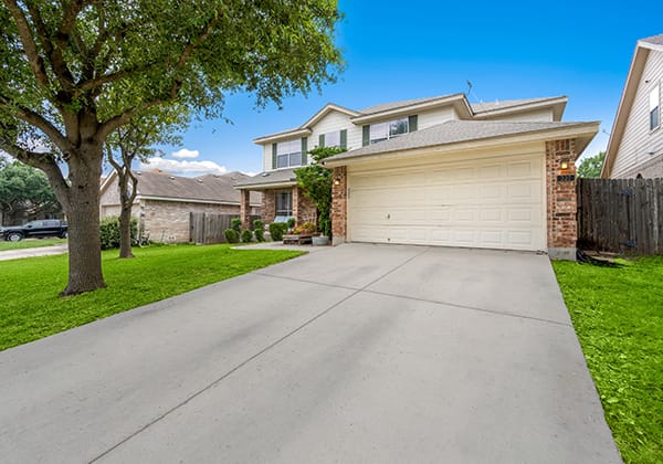 concrete residential driveway